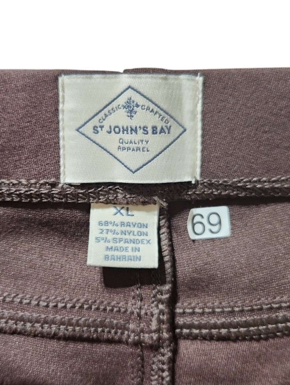 St John's Bay Brown Secretly Slender Jegging Fit Slim Leg XL - Picture 7 of 11
